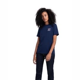 T-Shirt Herschel Supply Co. Women's Tee Stack Logo Peacoat Ash Rose