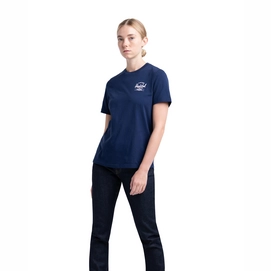 T-Shirt Herschel Supply Co. Women's Tee Classic Logo Peacoat White
