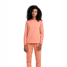 T-Shirt Herschel Supply Co. Women's Long Sleeve Tee Sleeve Print Carnelian Apricot