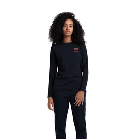 T-Shirt Herschel Supply Co. Women's Long Sleeve Tee Stack Logo  Black Carnelian