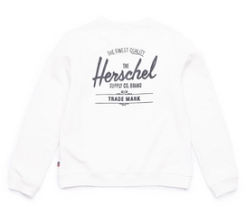 Trui Herschel Supply Co. Women's Crewneck Classic Logo Blanc de Blanc Black