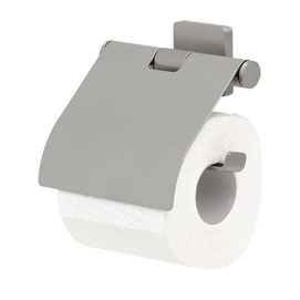 Toilet Roll Holder Tiger Dock Cover Stainless Steel Brushed