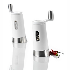Peper- en zoutmolen AdHoc Pepisa Wit 16 cm