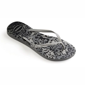 Slipper Havaianas Slim Animals Grey Silver