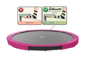 Trampoline EXIT Toys Silhouette Ground 366 Pink