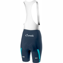 Fietsbroek Castelli Women Velocissima Bibshort Dark St Blue Turq