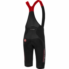 Fietsbroek Castelli Men Omloop Thermal Bibshort Black Red Reflex