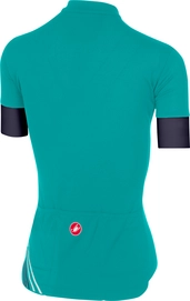 Fietsshirt Castelli Women Anima 2 Jersey FZ Tourq Gr Dark S Blue