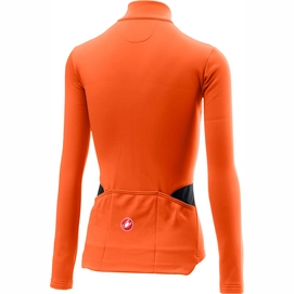 Fietsshirt Castelli Women Sinergia Jersey Full Zip Orange