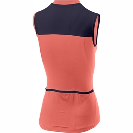 Fietsshirt Castelli Women Protagonista 2 Sleeveless Salmon Dark Steel Blue