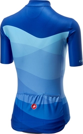 Fietsshirt Castelli Women Tabularasa Jersey FZ Onda Blue