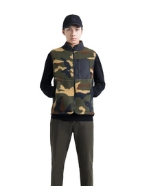 Bodywarmer Herschel Supply Co. Men's Guide Fleece Sherpa Vest Woodland Camo
