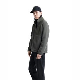 Vest Herschel Supply Co. Men's Guide Fleece Sherpa Full Zip Dark Olive
