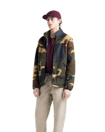 Vest Herschel Supply Co. Men's Guide Fleece Sherpa Full Zip Woodland Camo