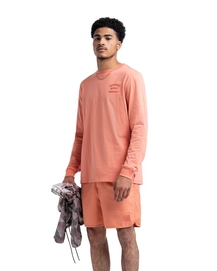 Trui Herschel Supply Co. Men's Long Sleeve Tee Stack Logo  Carnelian Apricot