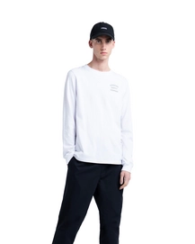 Trui Herschel Supply Co. Men's Long Sleeve Tee Stack Logo  Bright White Grey