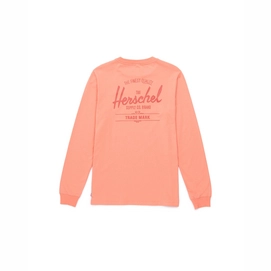 Trui Herschel Supply Co. Men's Long Sleeve Tee Classic Logo Carnelian Apricot