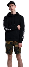 Trui Herschel Supply Co. Men's Pullover Hoodie Sleeve Print Black White
