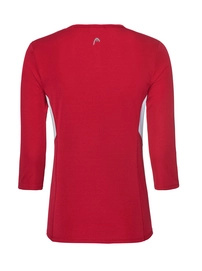 Tennisshirt HEAD Women Club Tech 3/4 Red
