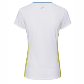 Tennisshirt HEAD Girls Mia White Yellow