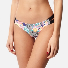 Bikini Bottoms O'Neill Women Copacobana X2 Strap Black Graphic Small Pink
