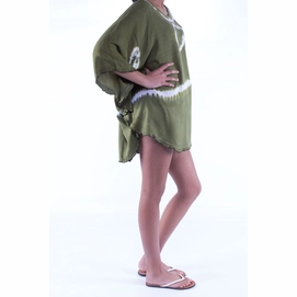 Strandjurkje Pure Kenya Batik Short Dress Army Green