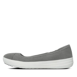 Ballerina FitFlop F-Sporty™ Suède Charcoal