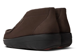 Enkellaars FitFlop Loaff™ Slip-On Ankle Boot Suede Chocolate Brown