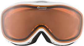 Skibril Alpina Challenge 2.0 White Flamingo DH Orange