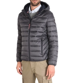 Winterjas Napapijri Aerons Hood Dark Grey Solid