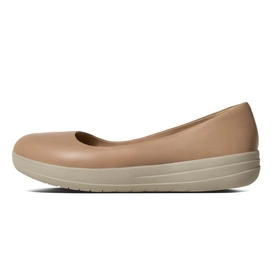Ballerina FitFlop F-Sporty™ Ballerina Leather Stone