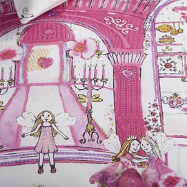 Beddinghouse Kids Fairy Palace Roze Dekbedovertrek Katoen