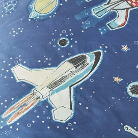 Beddinghouse Kids Space Blauw Dekbedovertrek Katoen
