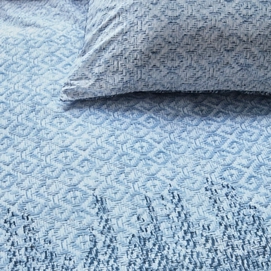 Beddinghouse Lagos Blauw Grijs Dekbedovertrek Katoen