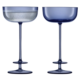 2---Champagneglas L.S.A. Champagne Blauw 210 ml (2-Delig)-2