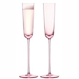 2---Champagneglas L.S.A. Champagne Roze 120 ml (2-Delig)-2