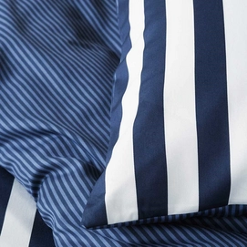 Bettwäsche Marc O'Polo Classic Stripe Indigo Blue Mako-Satin