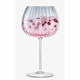 2---Cocktailglas L.S.A. Dusk Balloon Glas Roze Grijs 650 ml (2-Delig)-2