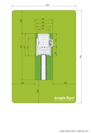 Speeltoren Jungle Gym Jungle Cubby Geel