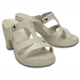 Sandaal Crocs Cyprus V Heel Women Platinum/Platinum