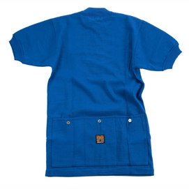 Fietsshirt Santini Eroica Short Sleeve Jersey Azzuri Azzuro