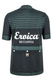 Fietsshirt Santini Eroica Short Sleeve Jersey Britannia Green