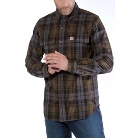 Blouse Carhartt Men L/S Hubbard Slim Fit Flannel Shirt Moss