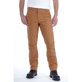 Werkbroek Carhartt Men Stretch Duck Double Front Brown