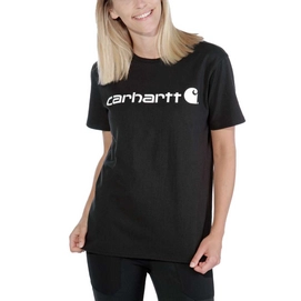 T-Shirt Carhartt Women Wk195 Workwear Logo Graphic S/S Black