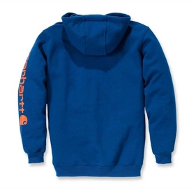 Trui Carhartt Men Sleeve Logo Hooded Sweatshirt Superior Blue