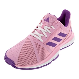 Tennisschoen Adidas Women Courtjam Multicourt White Shock Red Active Pink