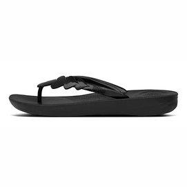 2---FitFlop Iqushion Valentine Flip Flops All Black 1