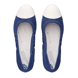 Ballerina FitFlop F-Pop™ Ballerina Canvas Mazarine Blue
