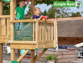 Speelset Jungle Gym Jungle House + Balcony Donkergroen